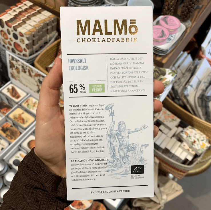 Malmö Chokladfabrik, Havssalt 65% kakao, Vegan