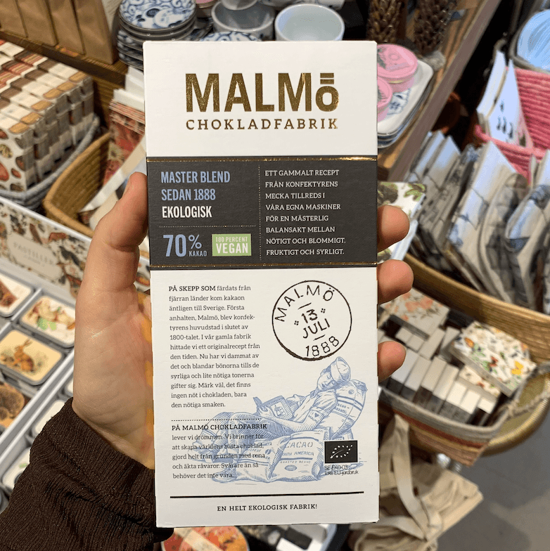 Malmö Chokladfabrik, Master Blend 70% kakao, Vegan
